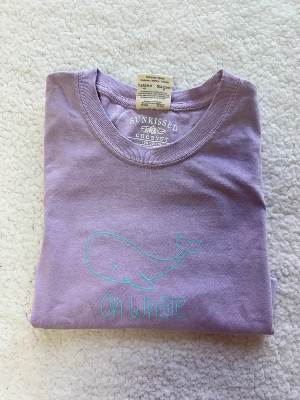 Care Free Oh Whale Tee sold by Sunkissed Coconut