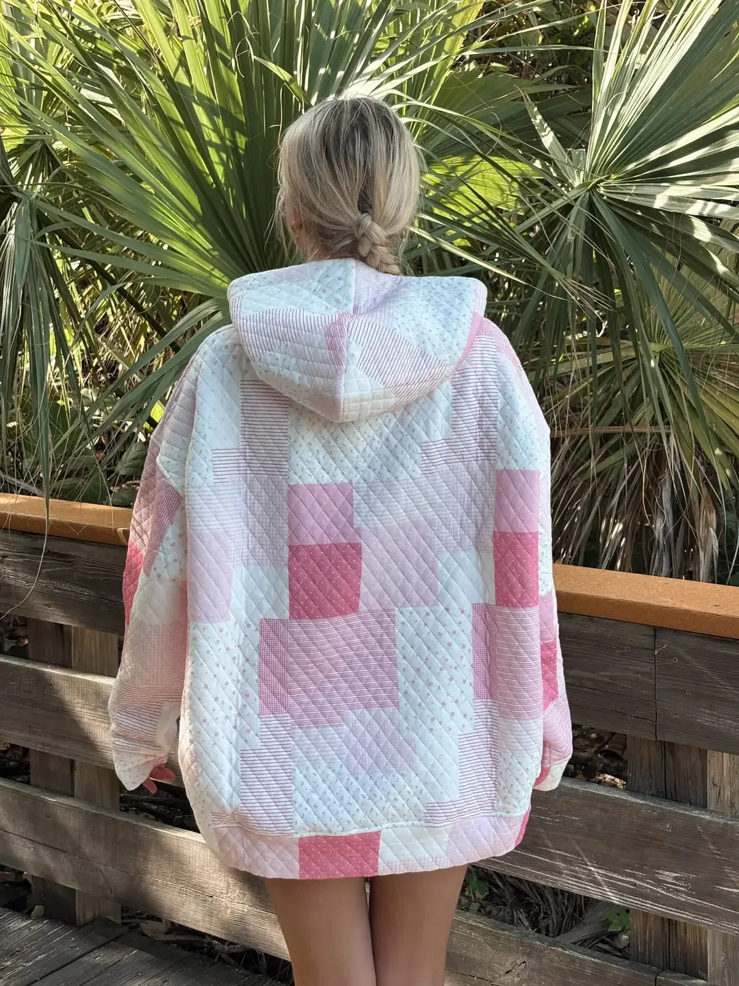 Margo Quilted Patchwork Hoodie sold by Sunkissed Coconut product image thumbnail 4