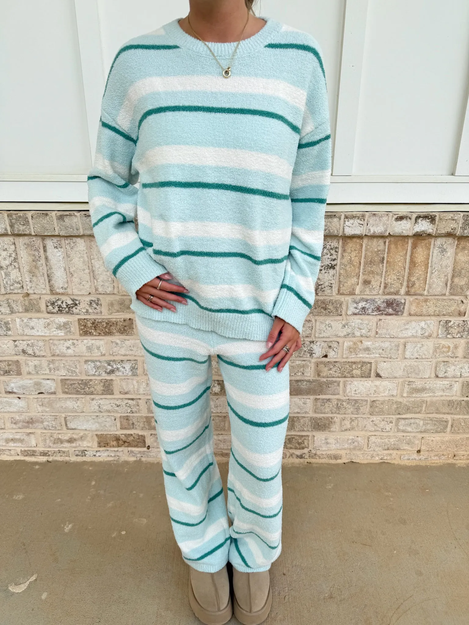 Diamond Ice Fuzzy Soft Loungewear Set sold by Sunkissed Coconut