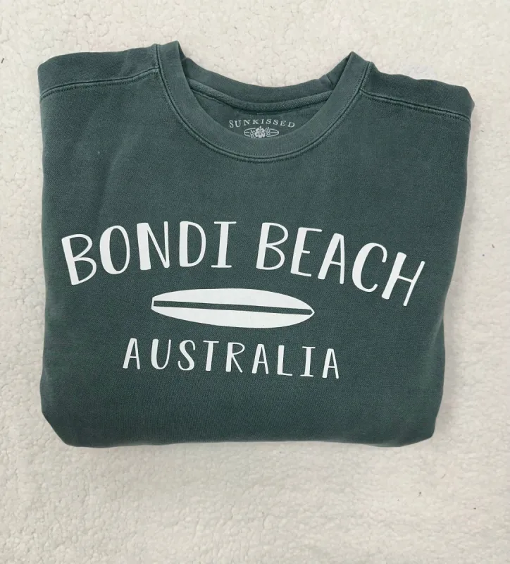 Bondi Beach Comfort Colors Sweatshirt sold by Sunkissed Coconut