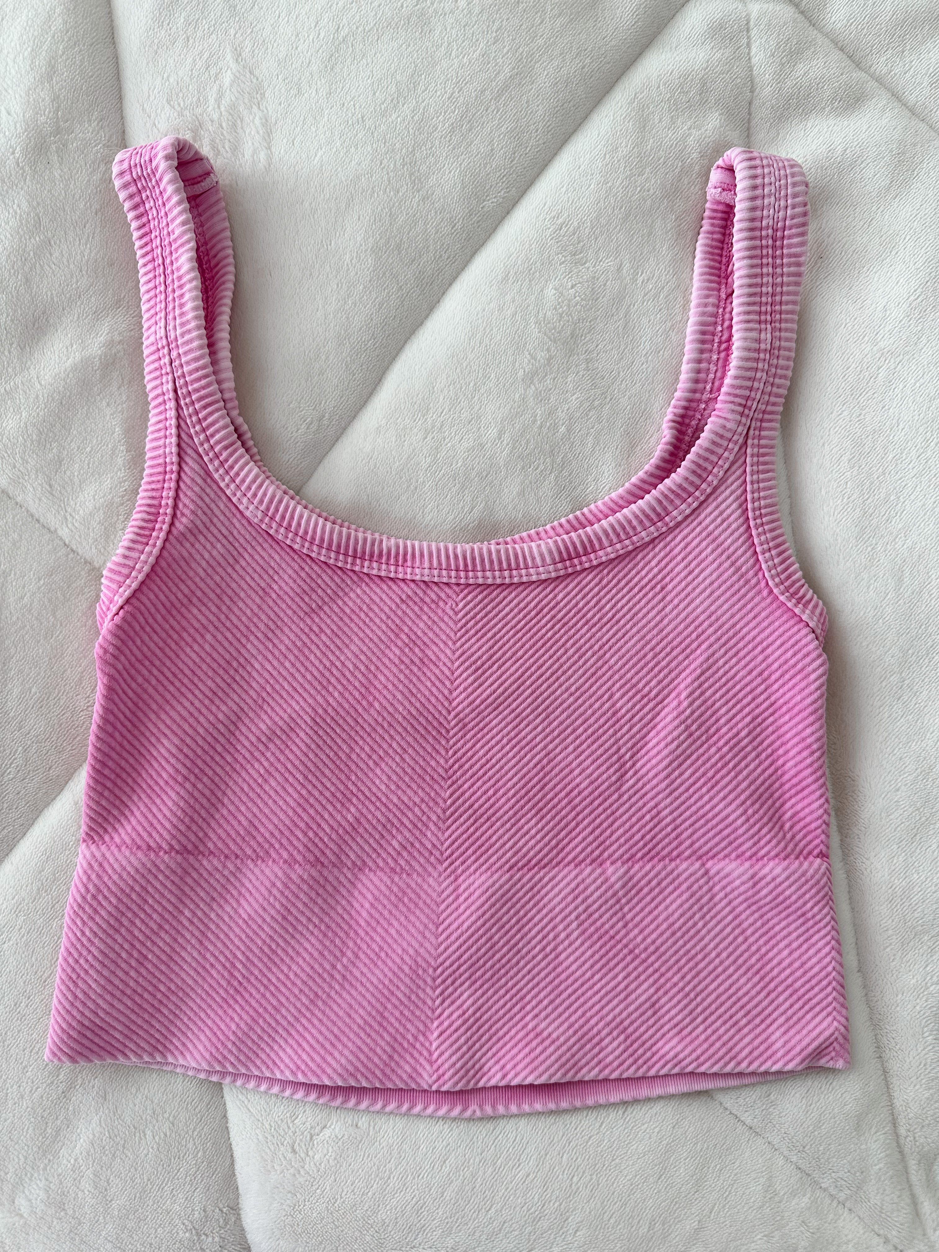 Azalea Pink Vintage Everyday Tanktop sold by Sunkissed Coconut