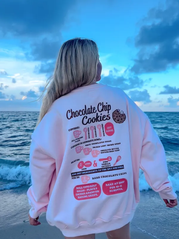 【KOOLOSET】Cookie Cookies Embroidery Sweatshirt halloween-cookies-embroidered-