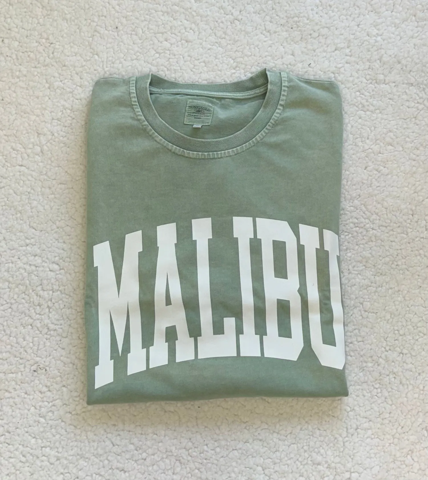 Malibu Washed Bay Tee sold by Sunkissed Coconut