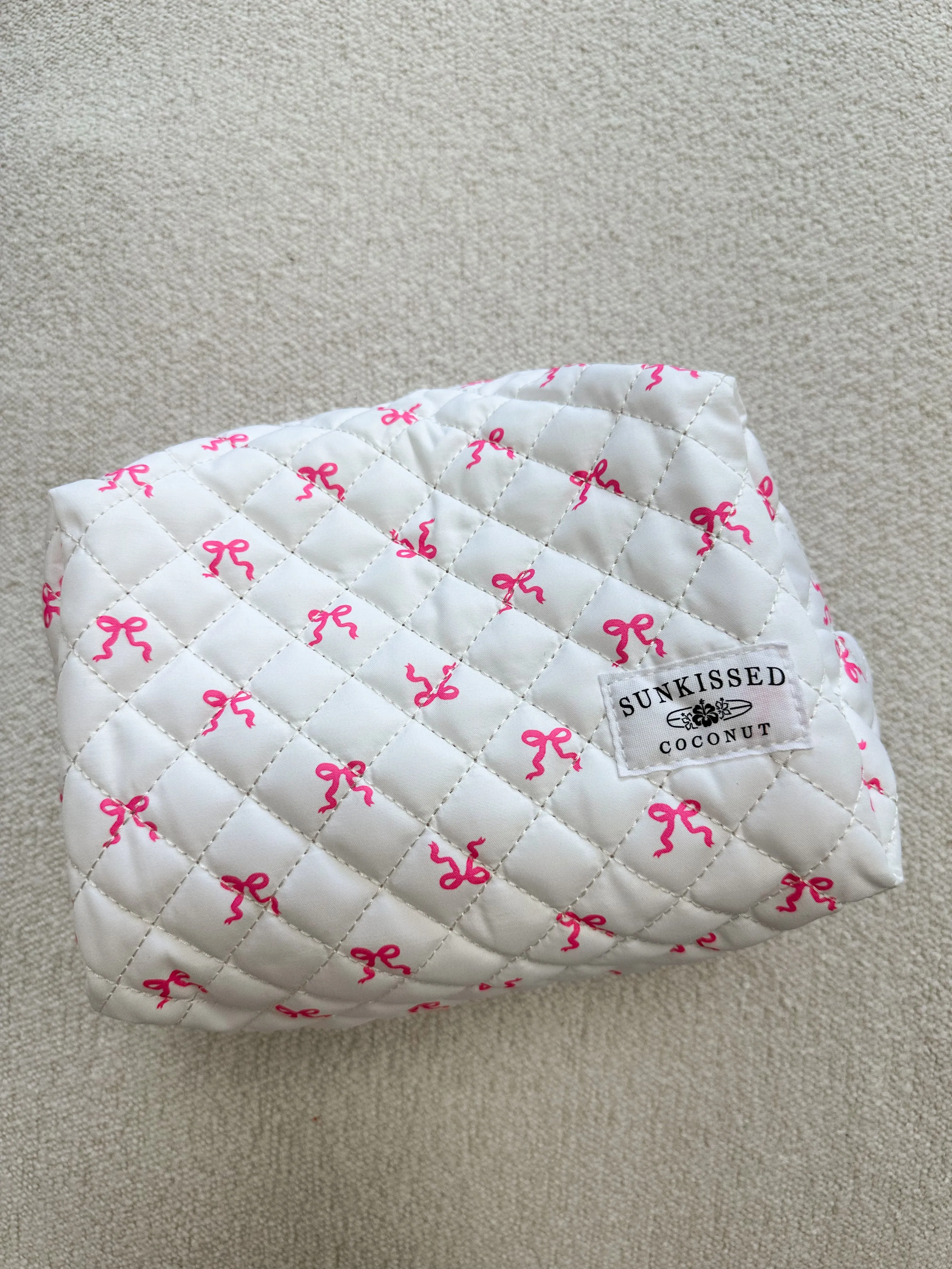 Large Coquette Ribbon Bow Handmade Travel Bag sold by Sunkissed Coconut product image thumbnail 3