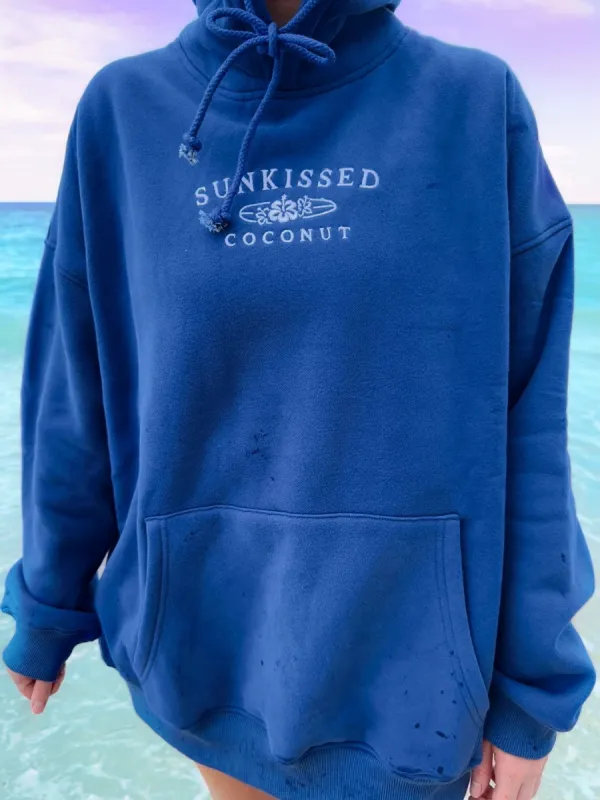 Louis Sailor Blue Sunkissedcoconut Embroider Hoodie sold by Sunkissed Coconut
