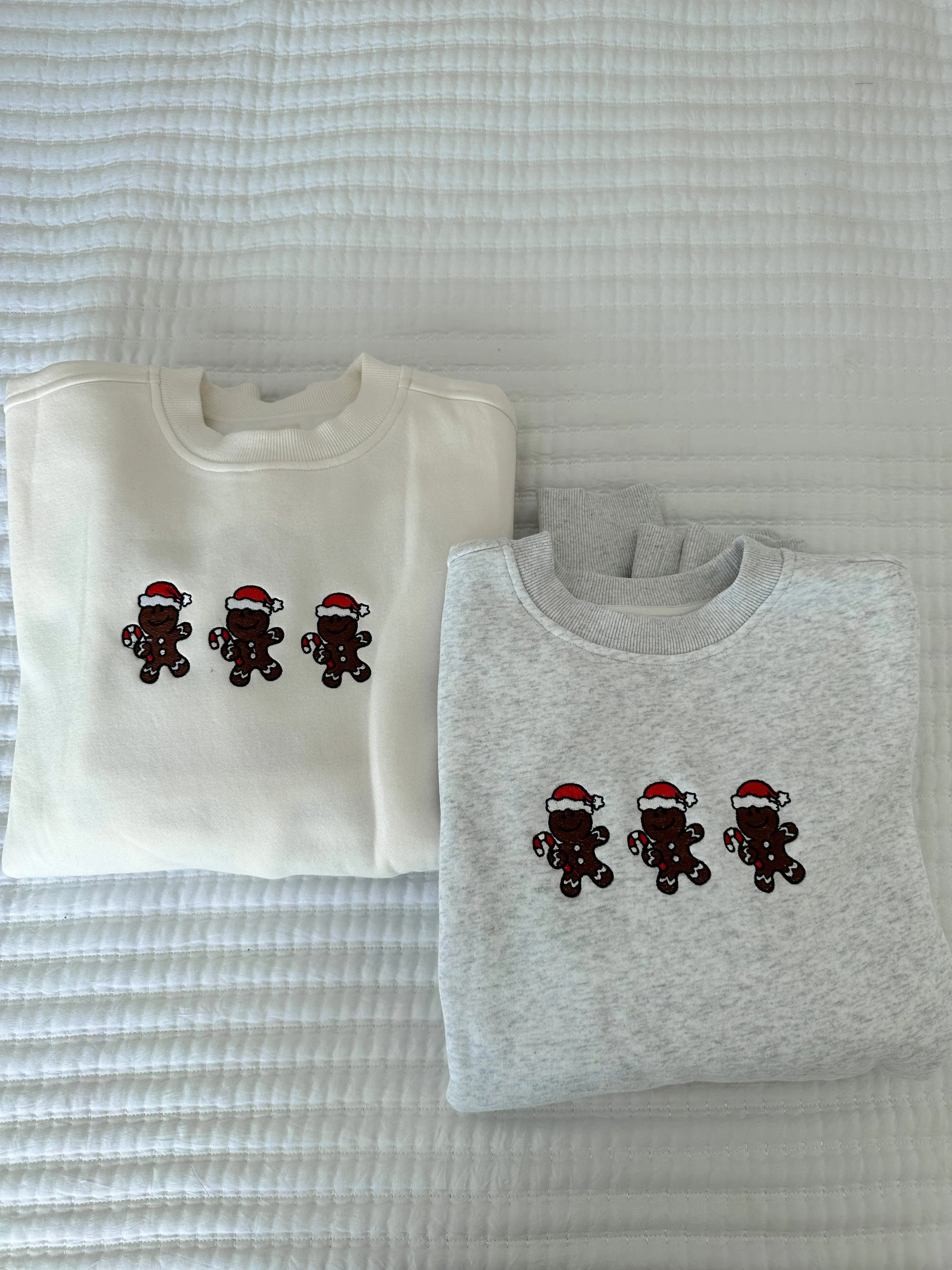 Ivory Gingerbread Recipe Christmas Embroider Sweatshirt sold by Sunkissed Coconut product image thumbnail 5