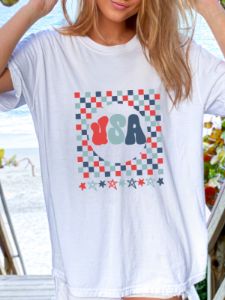 Groovy USA 4th of July Tee sold by Sunkissed Coconut