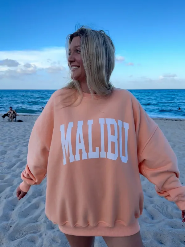 Malibu Graphic Sweatshirt sold by Sunkissed Coconut