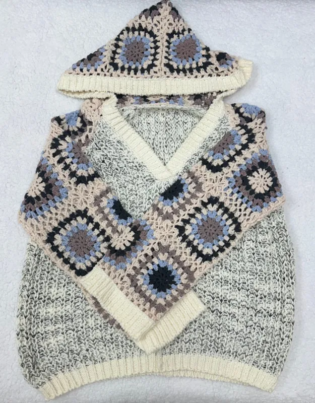 Crochet Hooded Sweater sold by Sunkissed Coconut