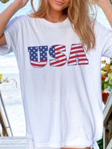 Flag USA Independence Day Tee sold by Sunkissed Coconut