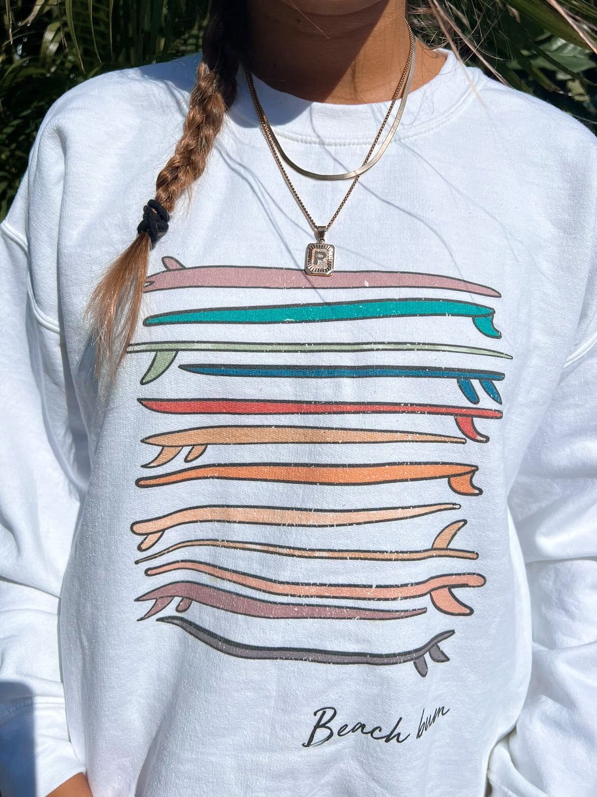 Let's Go Surfing Beach Bum Sweatshirt sold by Sunkissed Coconut product image thumbnail 8
