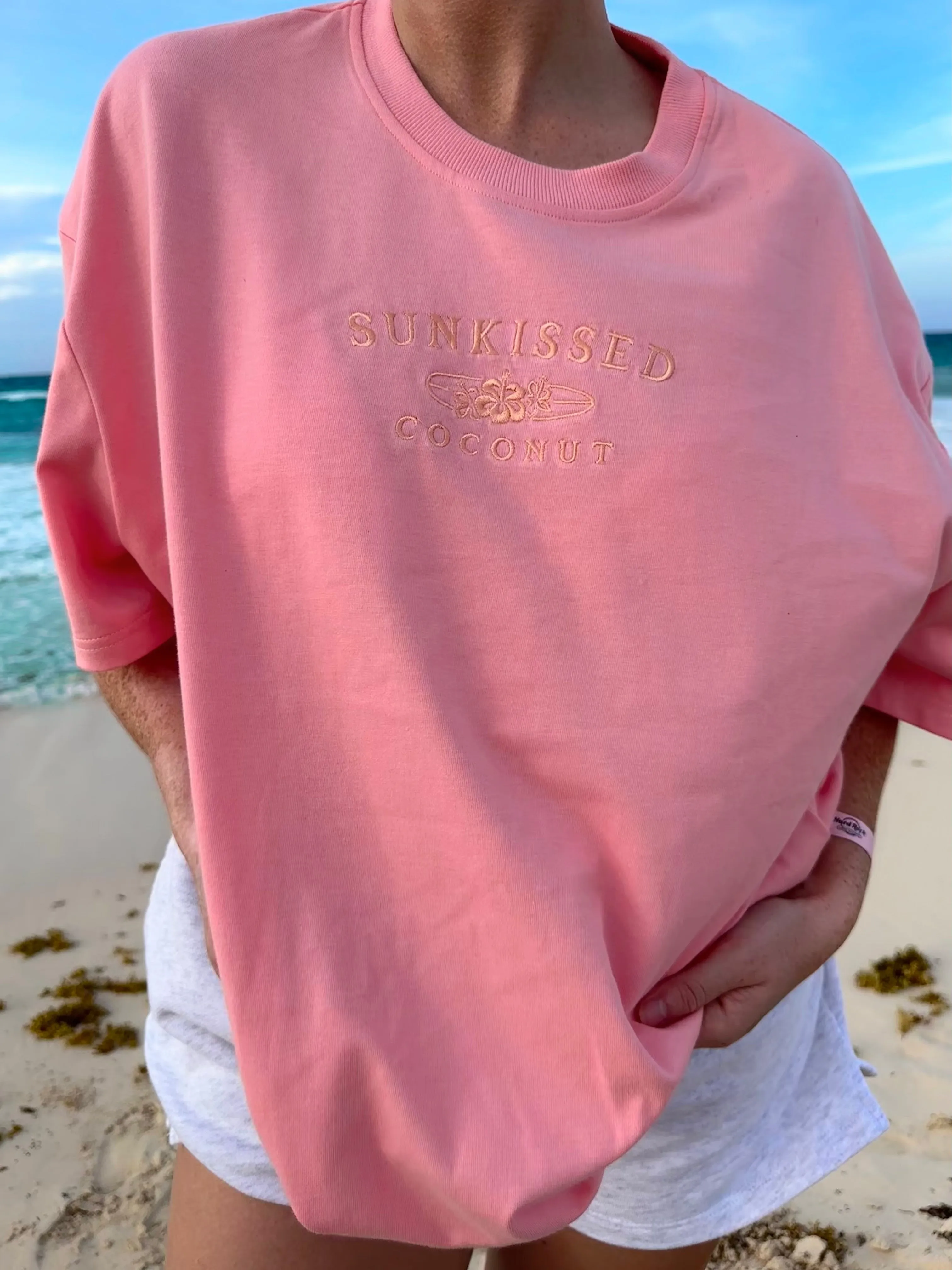 Surfboard Embroider Tee sold by Sunkissed Coconut product image thumbnail 4