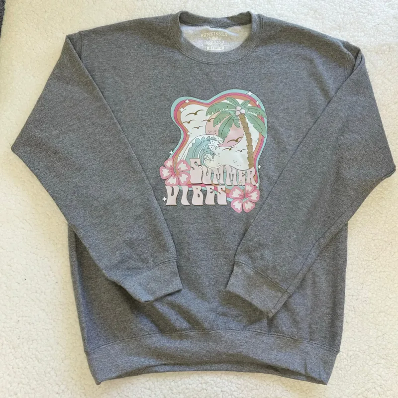 Summer Vibes  Sweatshirt sold by Sunkissed Coconut
