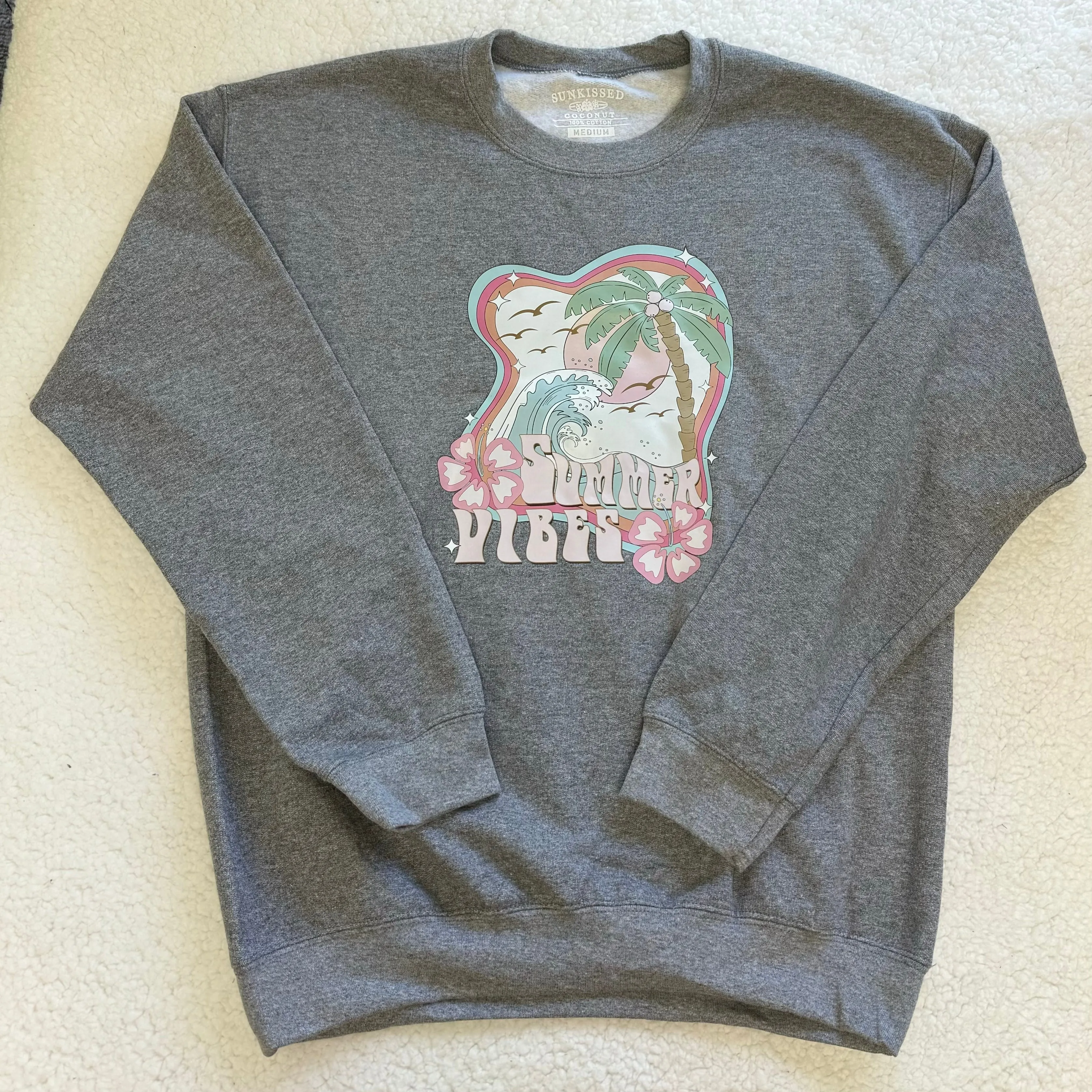 Summer Vibes Sweatshirt sold by Sunkissed Coconut