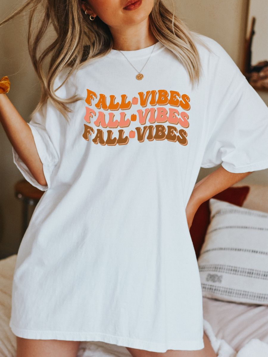Fall Vibes Autumn Tshirt sold by Sunkissed Coconut product image thumbnail 6