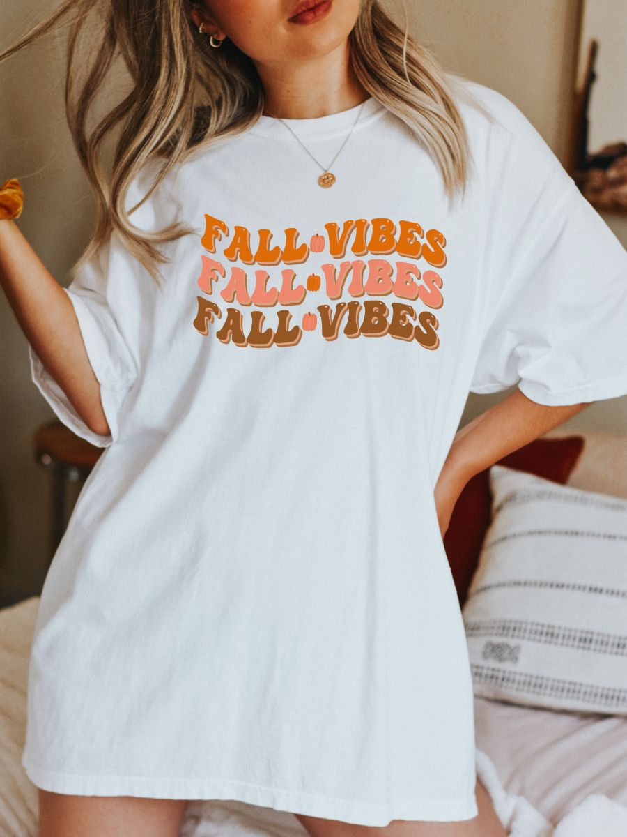 Fall Vibes Autumn Tshirt sold by Sunkissed Coconut product image thumbnail 2