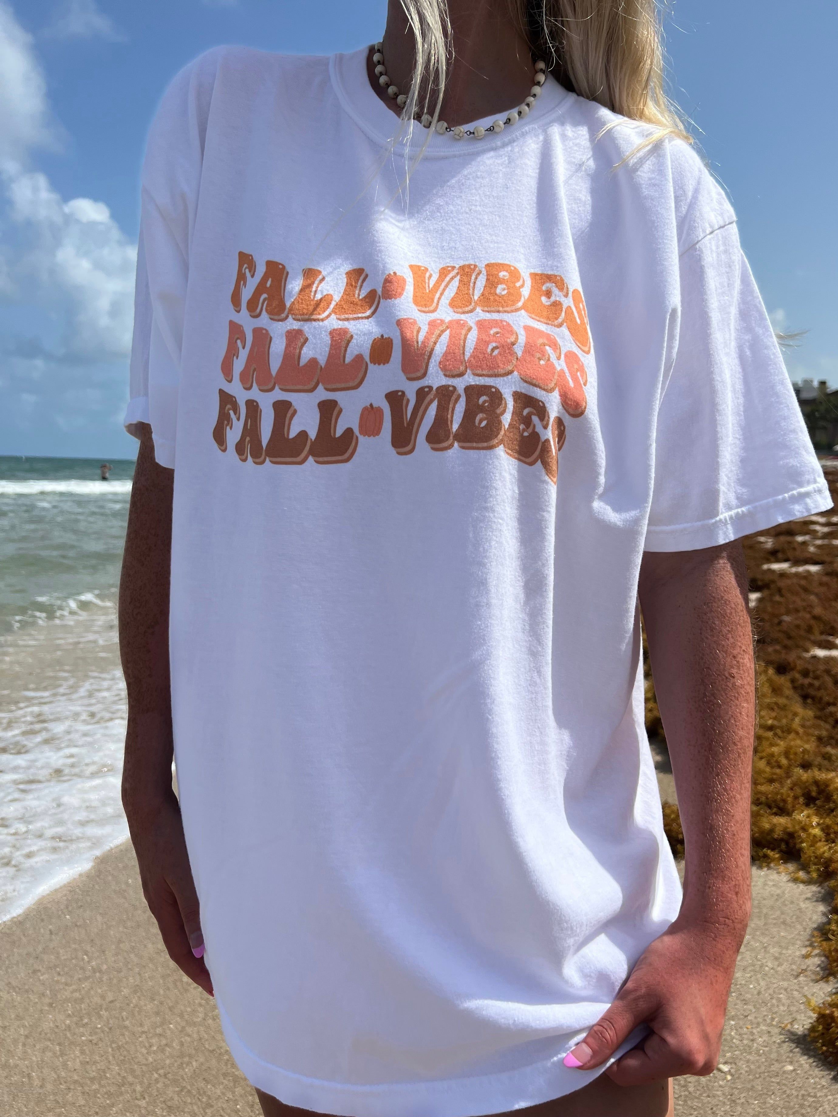 Fall Vibes Autumn Tshirt sold by Sunkissed Coconut product image thumbnail 3