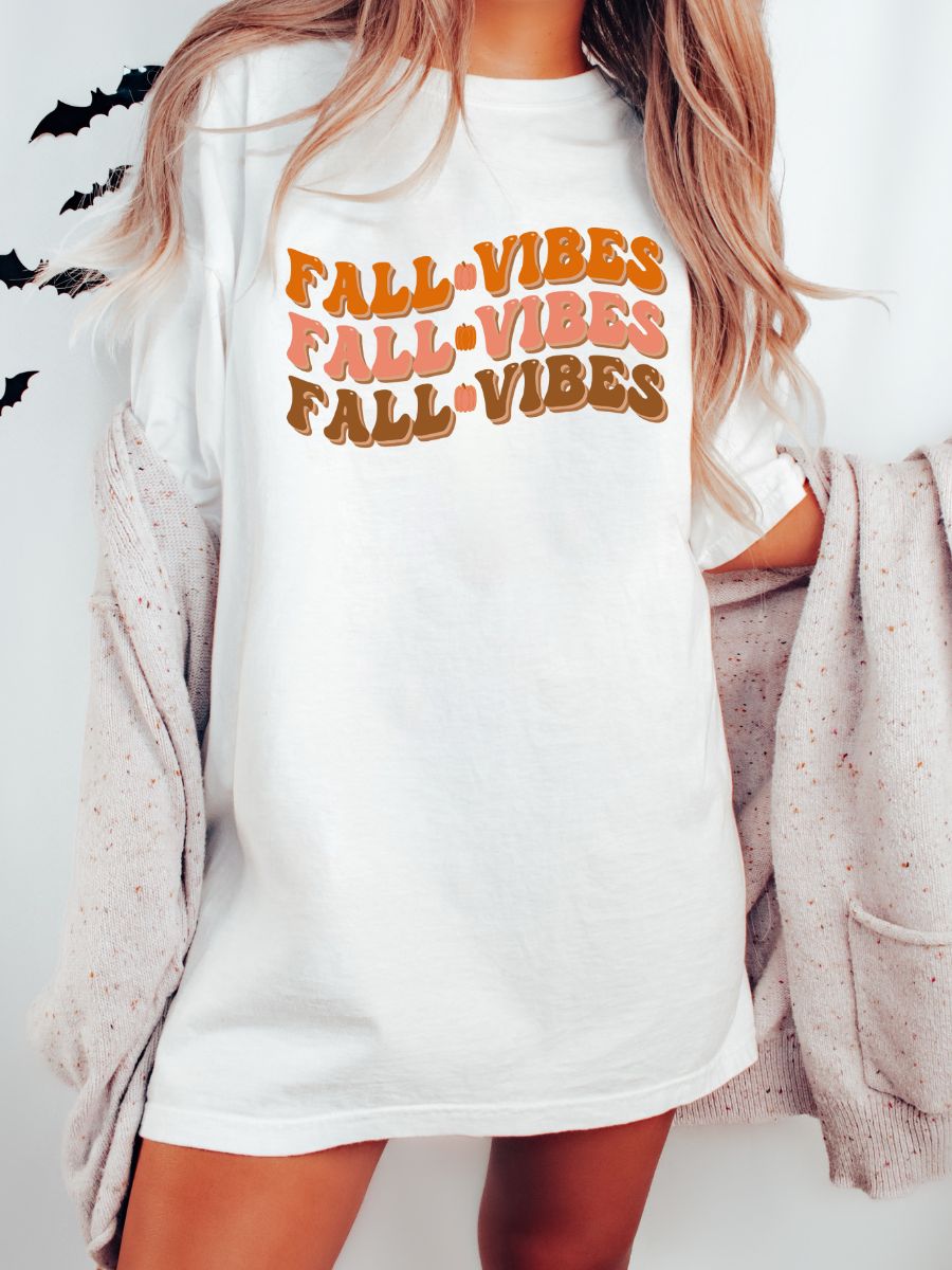 Fall Vibes Autumn Tshirt sold by Sunkissed Coconut product image thumbnail 4