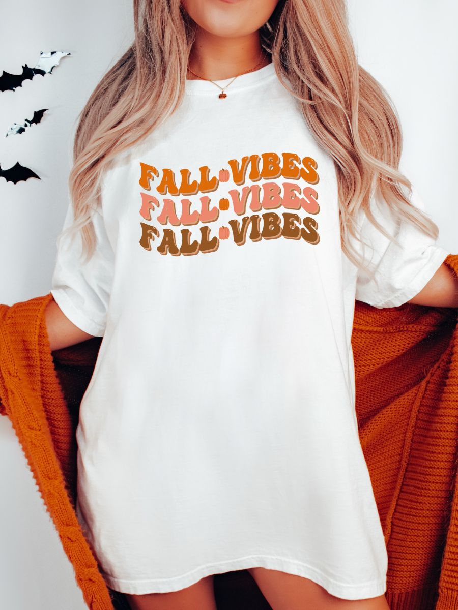 Fall Vibes Autumn Tshirt sold by Sunkissed Coconut