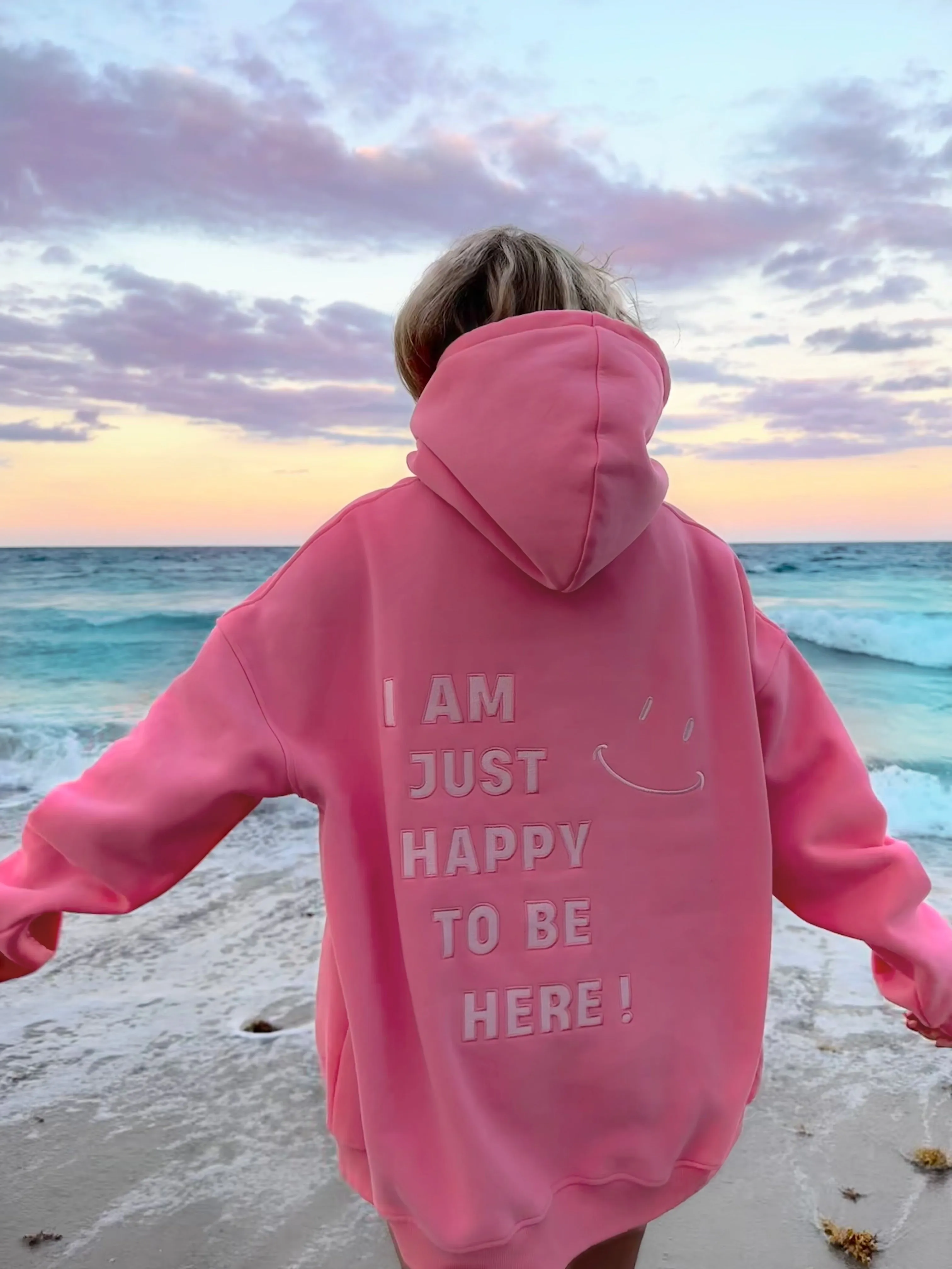 I Am Just Happy To Be Here Embroider Hoodie sold by Sunkissed Coconut product image thumbnail 3