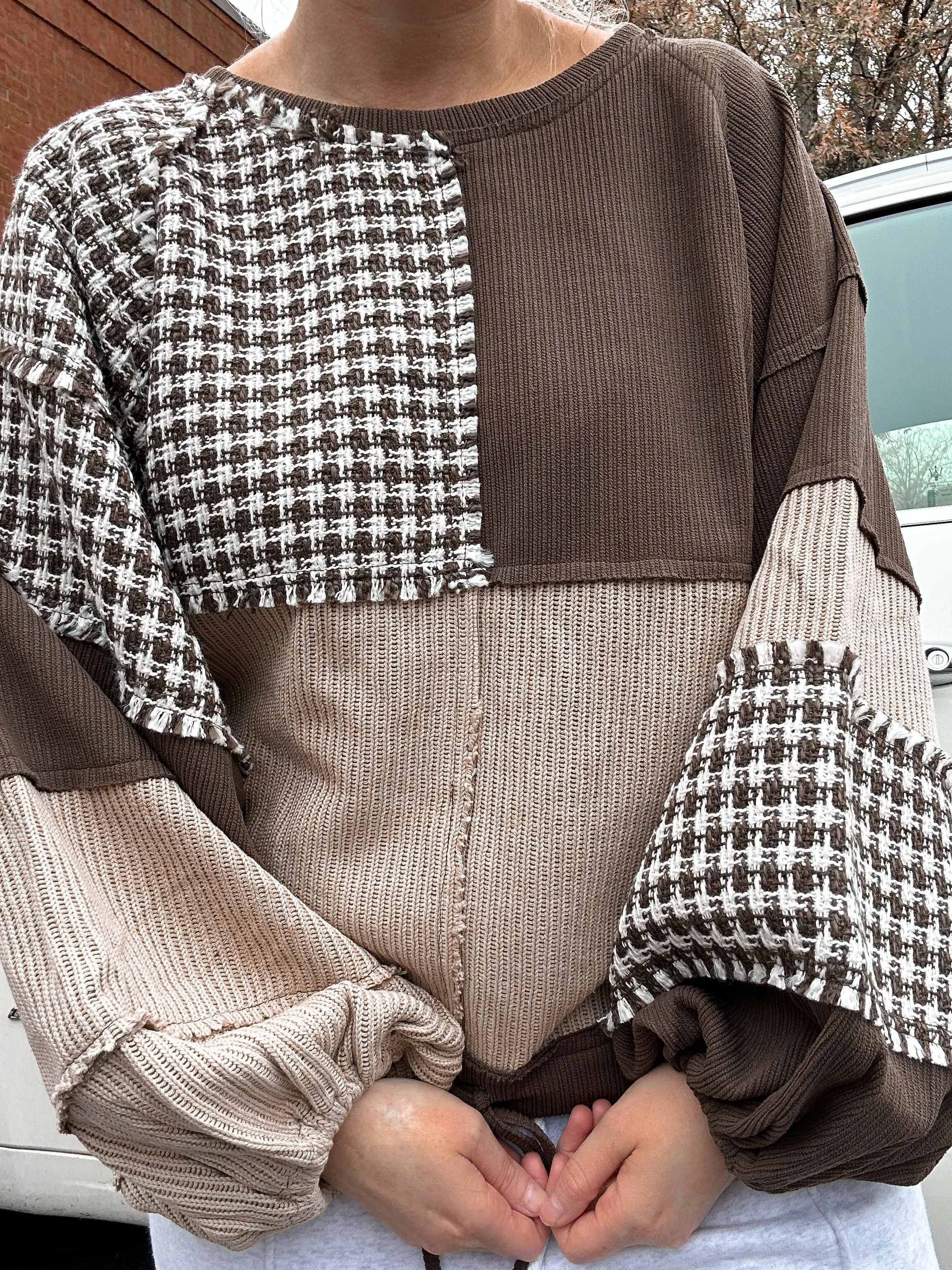 Panel Pullover Sweater sold by Sunkissed Coconut product image thumbnail 2