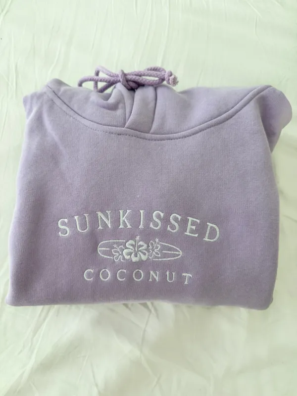 Sunkissedcoconut Embroider Hoodie sold by Sunkissed Coconut