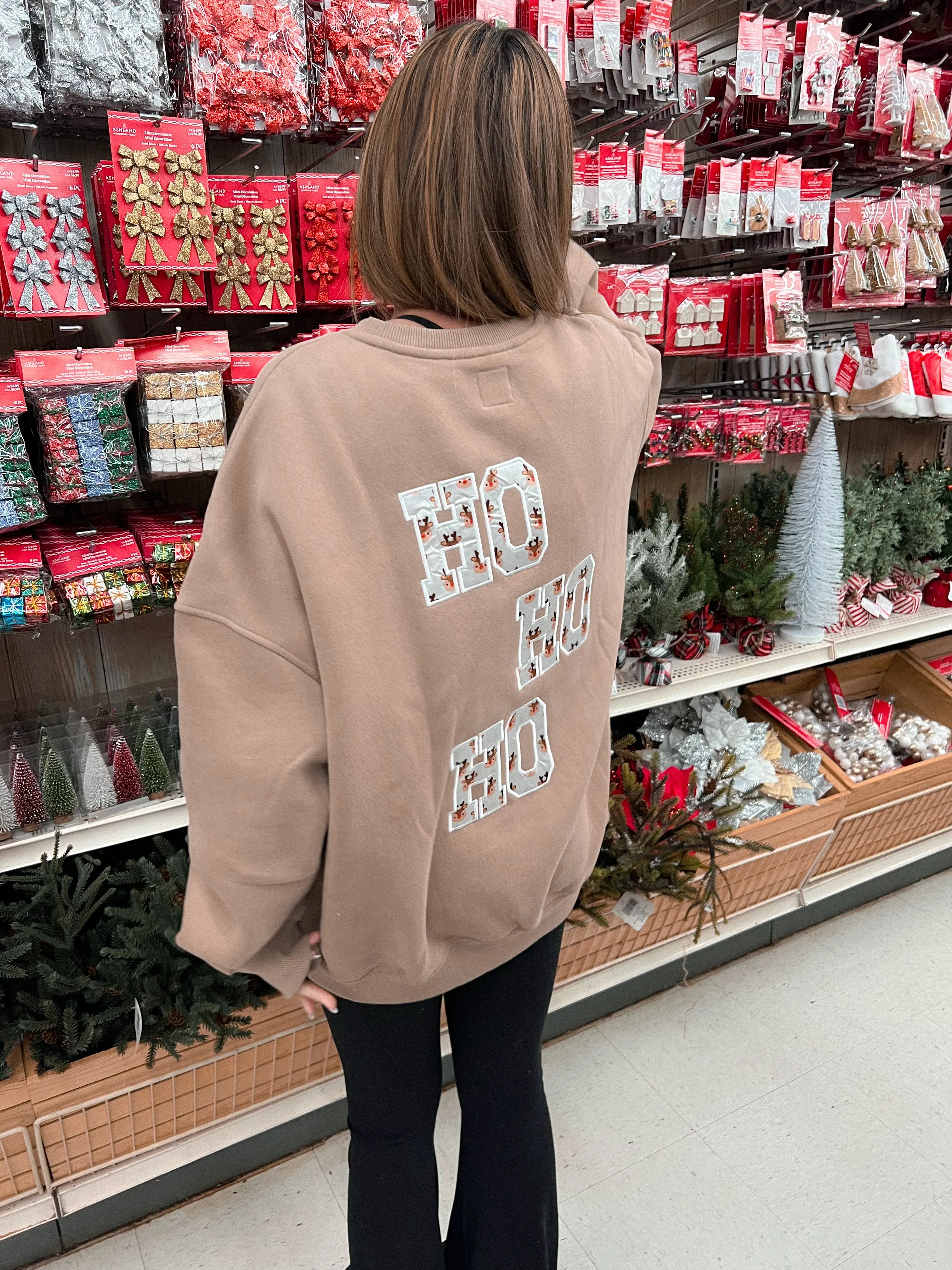 Cappuccino Reindeer Sweatshirt sold by Sunkissed Coconut product image thumbnail 2