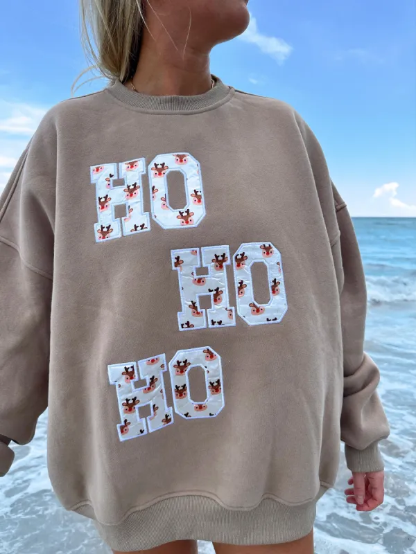 Cappuccino Reindeer Sweatshirt sold by Sunkissed Coconut