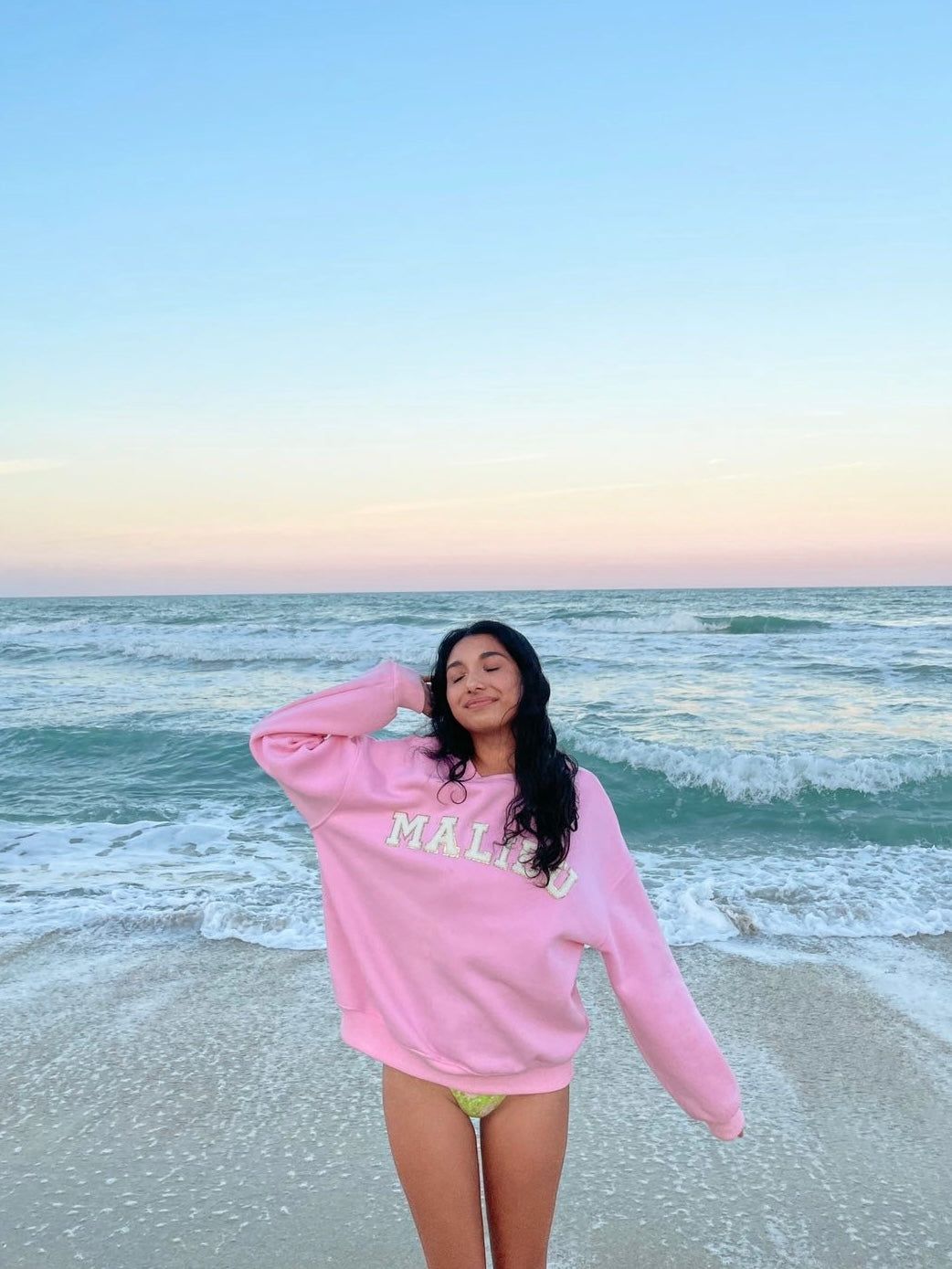 Malibu Varsity Sweatshirt sold by Sunkissed Coconut product image thumbnail 2