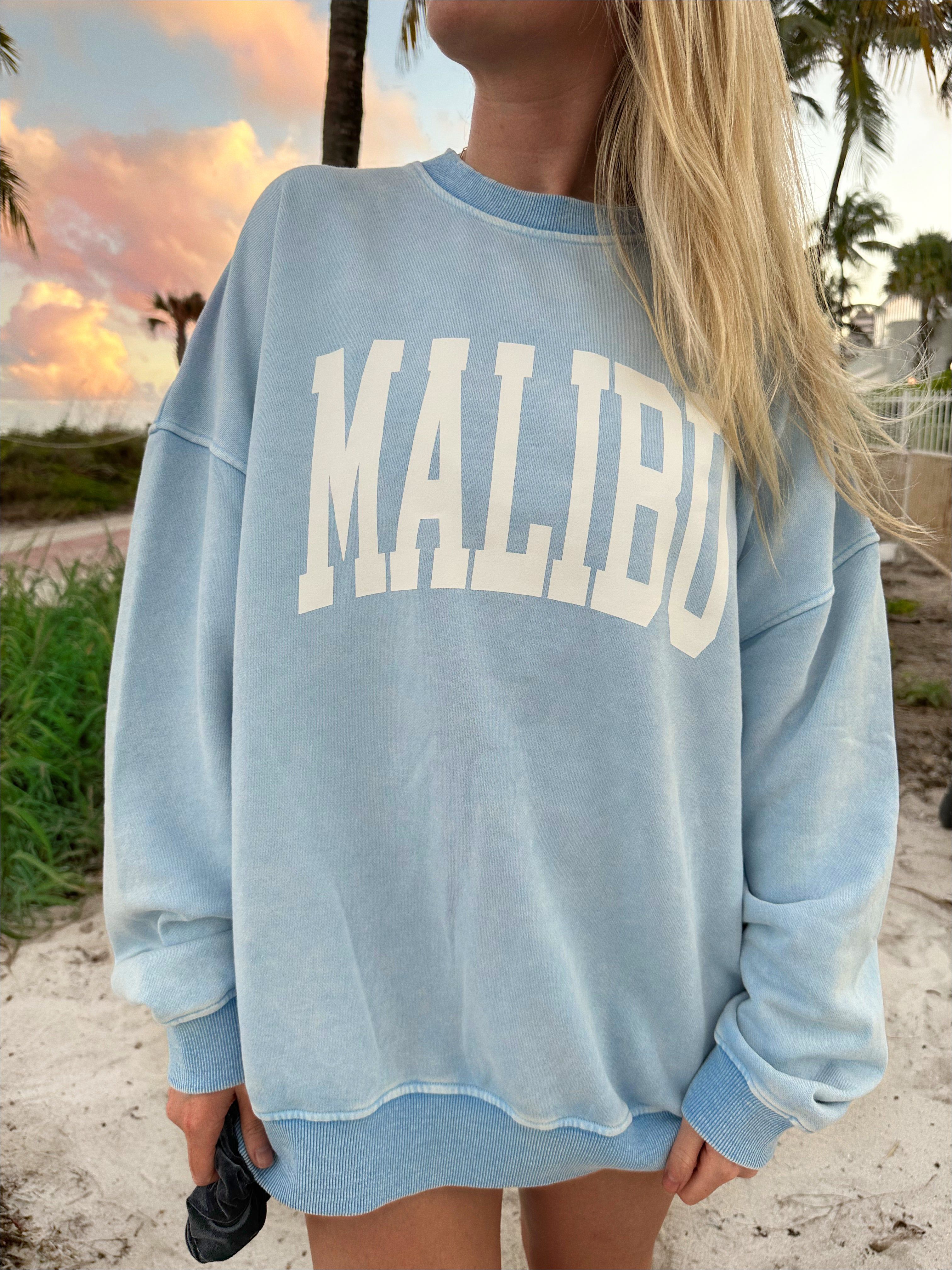 Malibu Graphic Sweatshirt sold by Sunkissed Coconut product image thumbnail 5