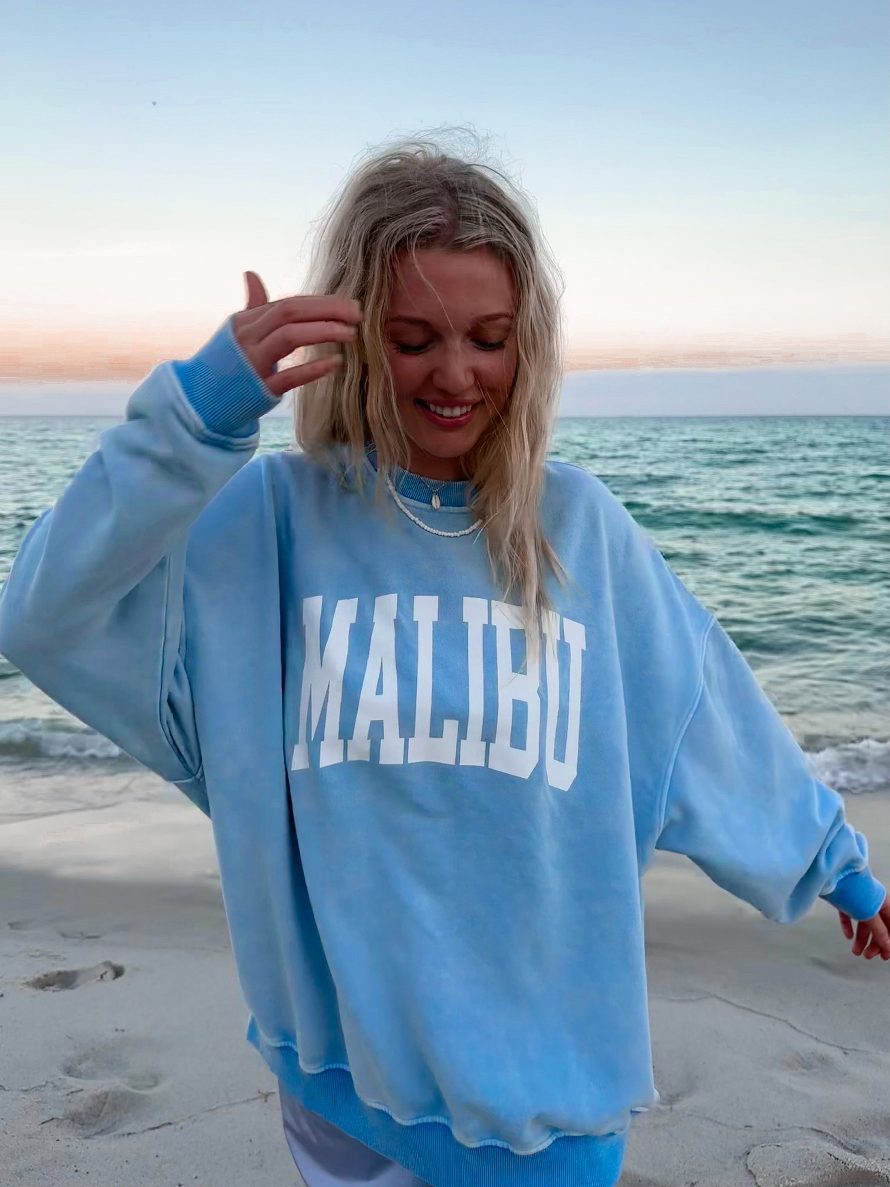 Malibu Graphic Sweatshirt sold by Sunkissed Coconut product image thumbnail 3