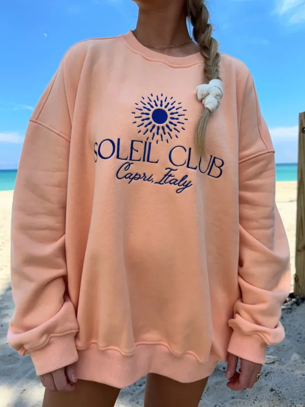 SOLEIL CLUB SWEATSHIRT sold by Sunkissed Coconut