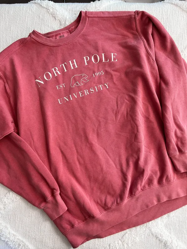 North Pole University Graphic Sweatshirt sold by Sunkissed Coconut