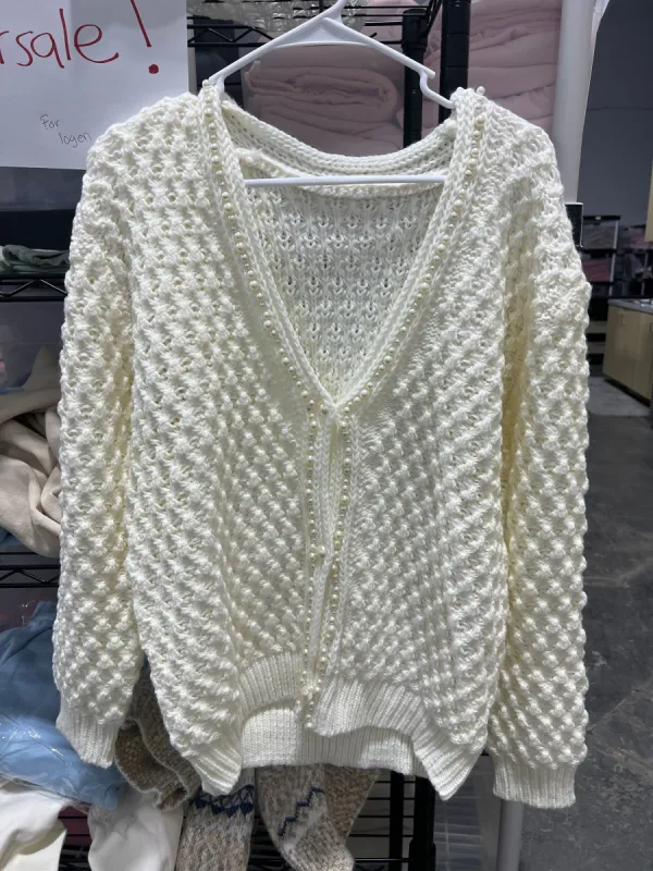 pearl sweater one of a kind sold by Sunkissed Coconut