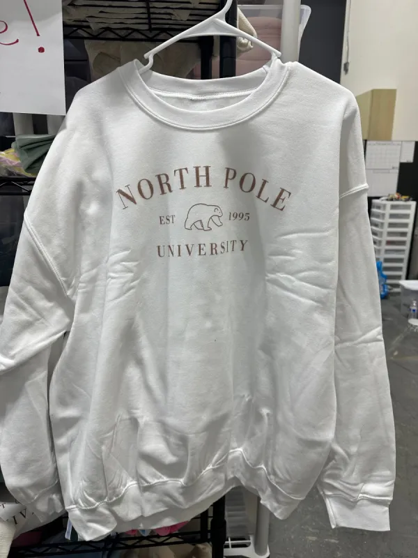 north pole university sweatshirt made by Sunkissed Coconut