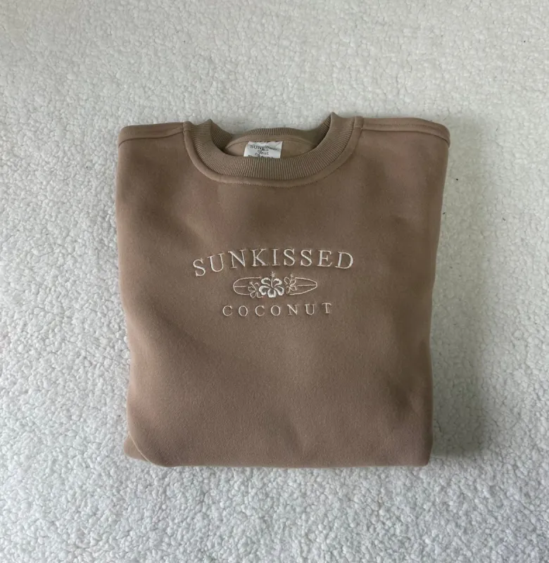 Brown Logo Sweatshirt sold by Sunkissed Coconut