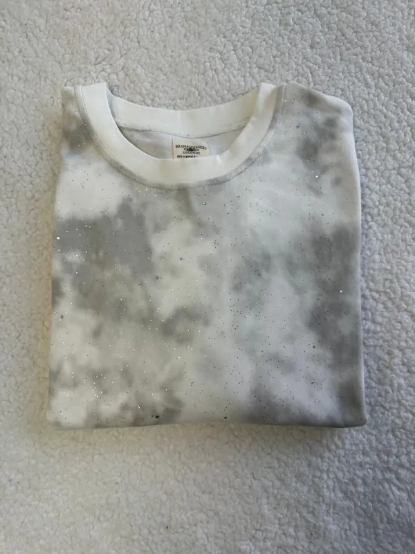 Tye Dye Gray and White Sparkle sold by Sunkissed Coconut