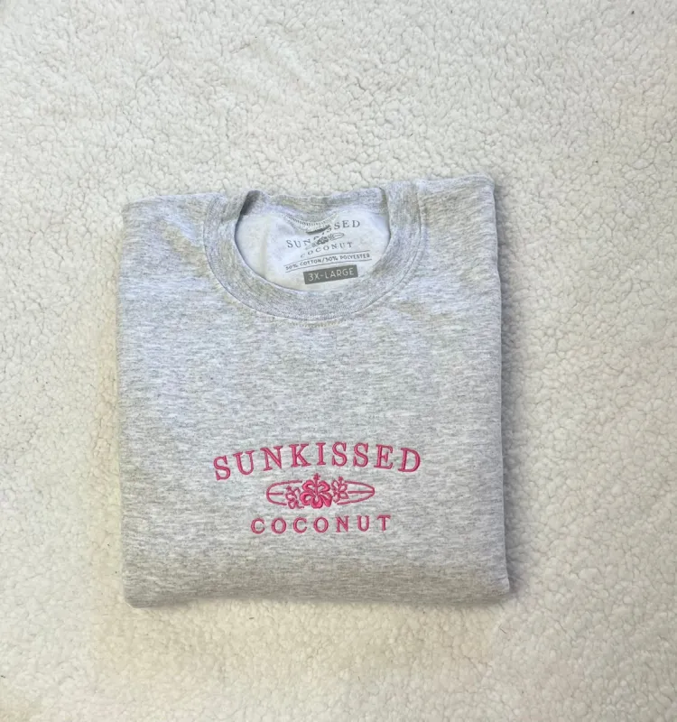 Logo Embroidered Sweatshirt sold by Sunkissed Coconut