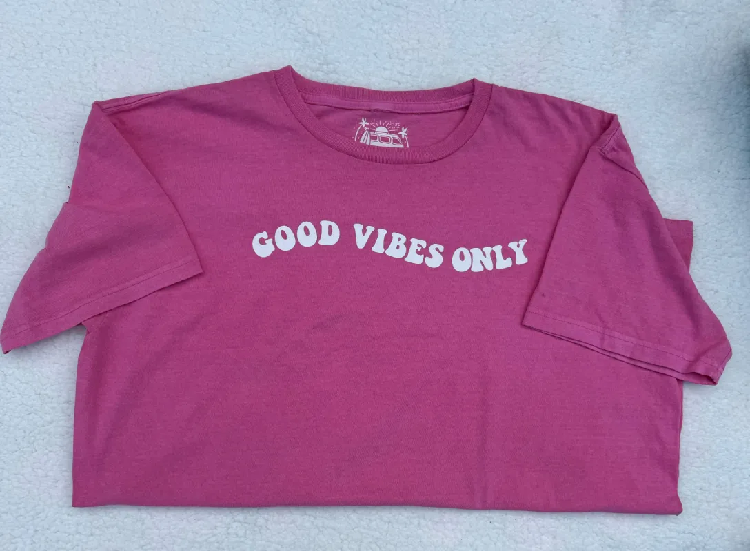 Good Vibes Only Custom Tee sold by Sunkissed Coconut