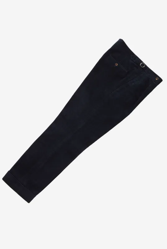 Tailored Trouser Corduroy Navy sold by Anglo Italian