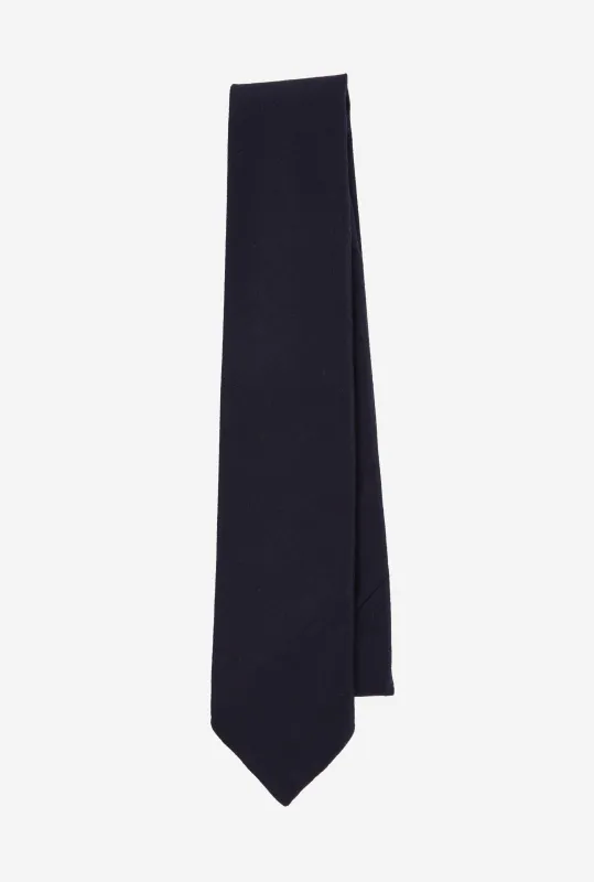 Tie Wool-Cashmere Navy made by Anglo Italian