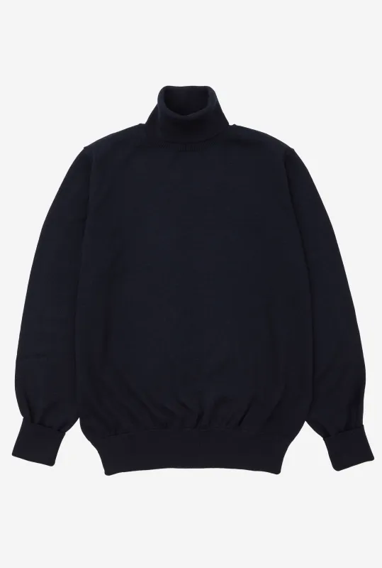 Roll Neck Merino Ink sold by Anglo Italian