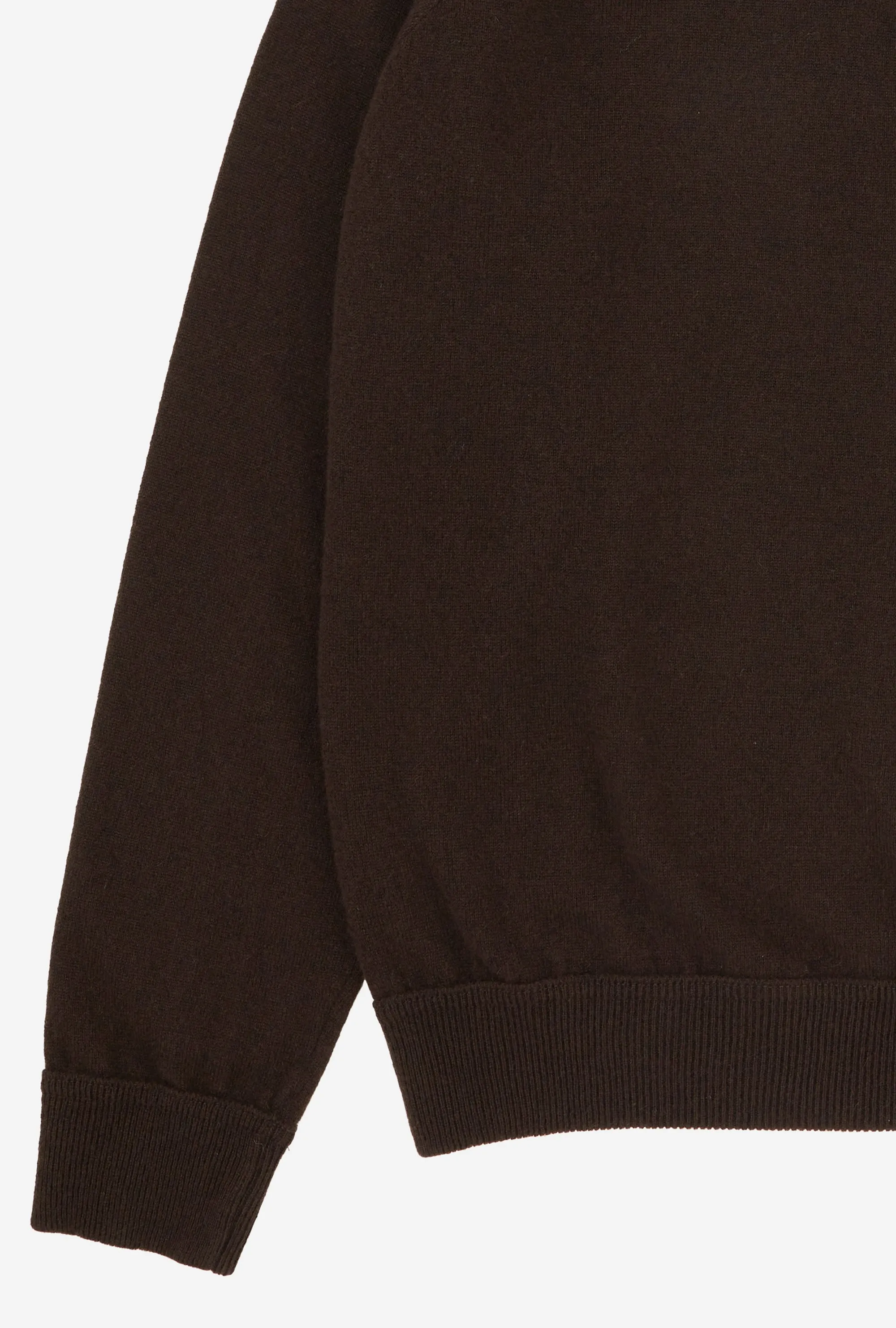 Raglan Sleeve Polo Wool-Cashmere Brown sold by Anglo Italian product image thumbnail 5
