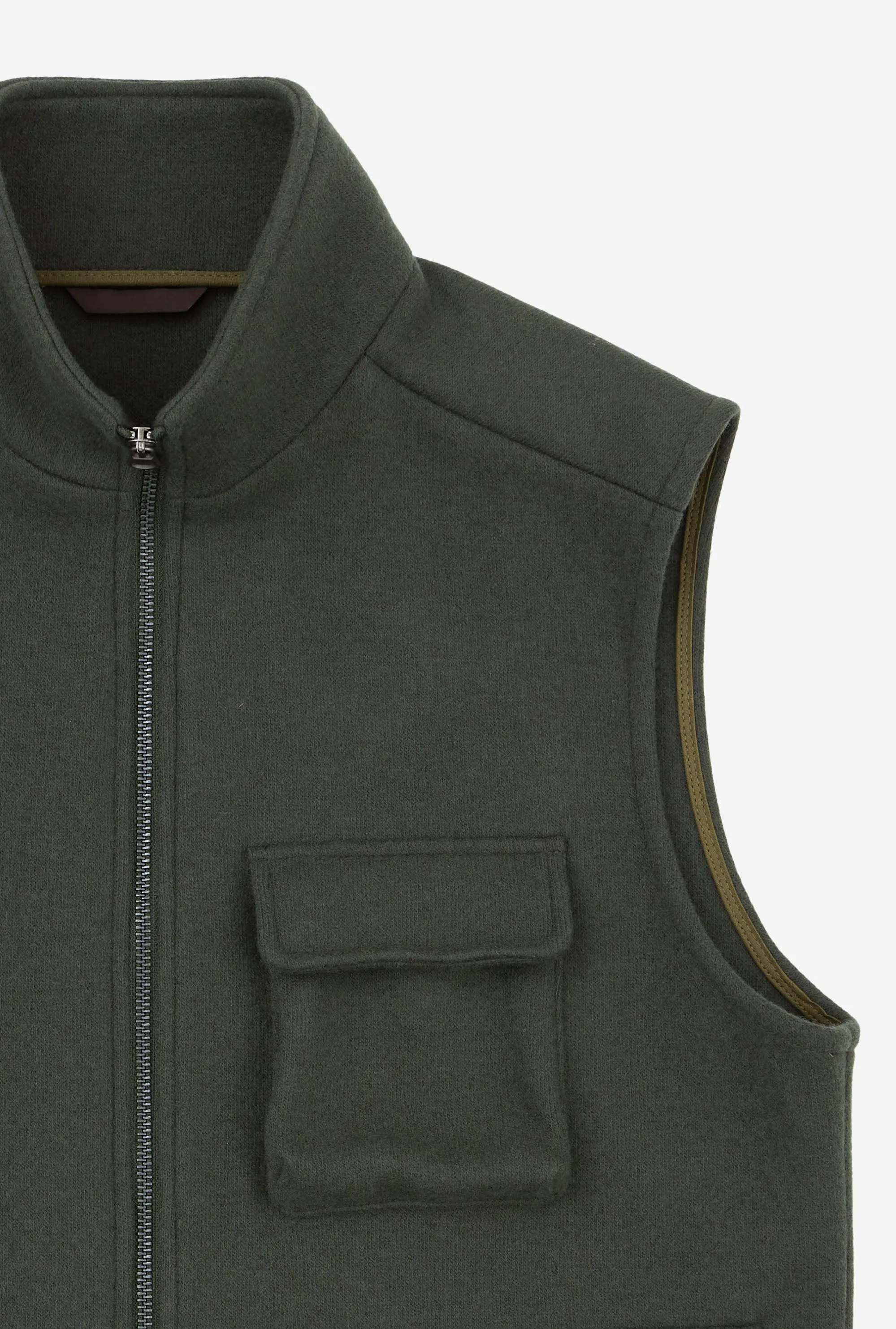 Gilet Wool Jersey Forest sold by Anglo Italian product image thumbnail 4