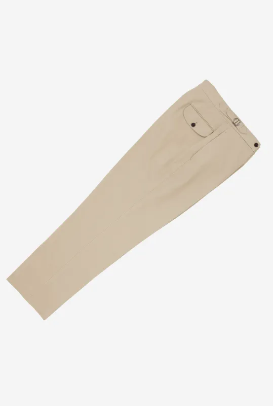 Flat Front Chino Sand sold by Anglo Italian