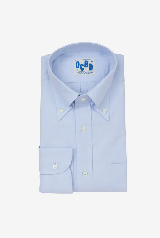 OCBD Shirt Ice Blue Oxford sold by Anglo Italian