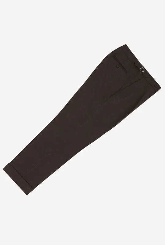 Tailored Trouser Brown Cavalry Twill made by Anglo Italian