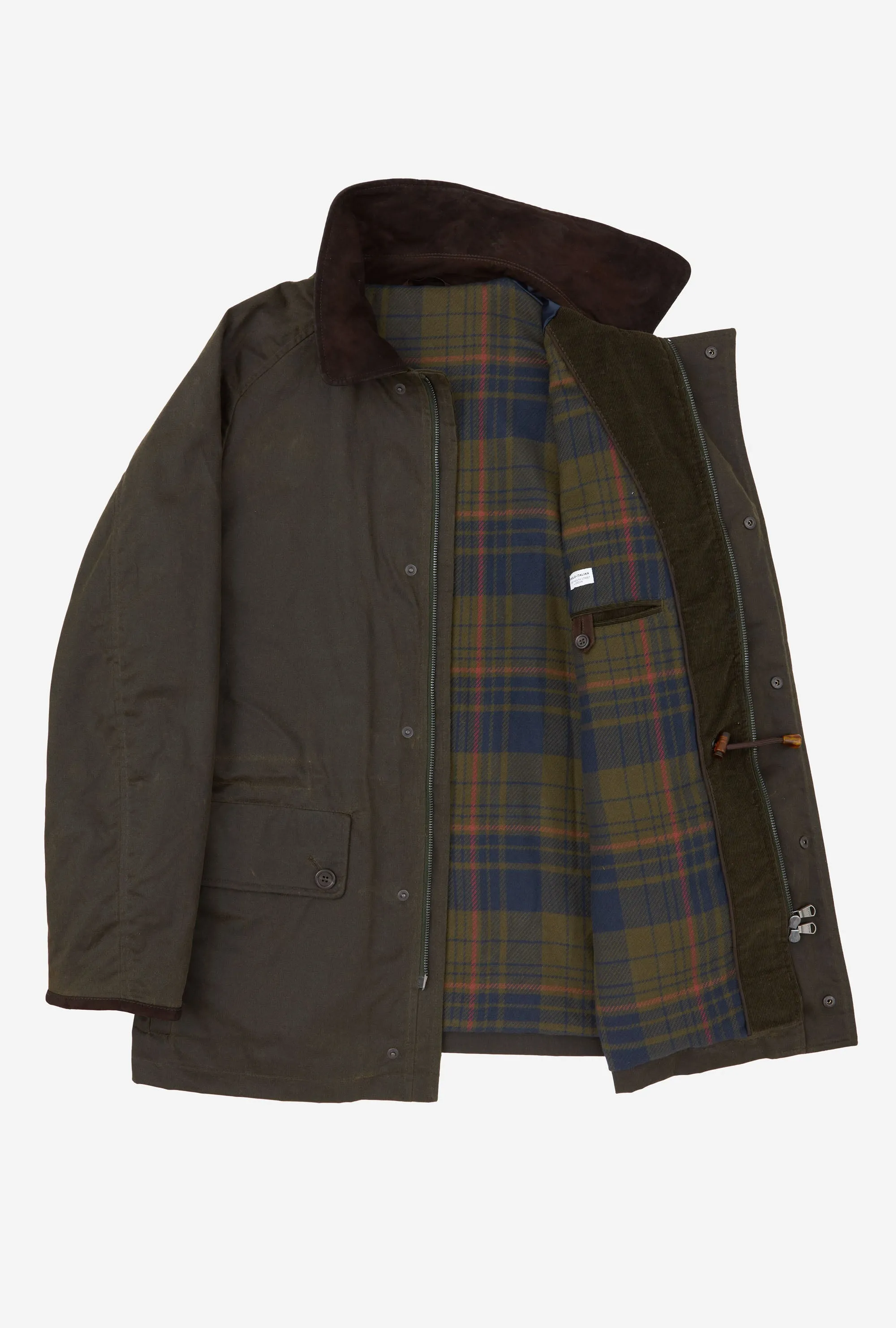 Country Coat Waxed Cotton Olive sold by Anglo Italian product image thumbnail 4