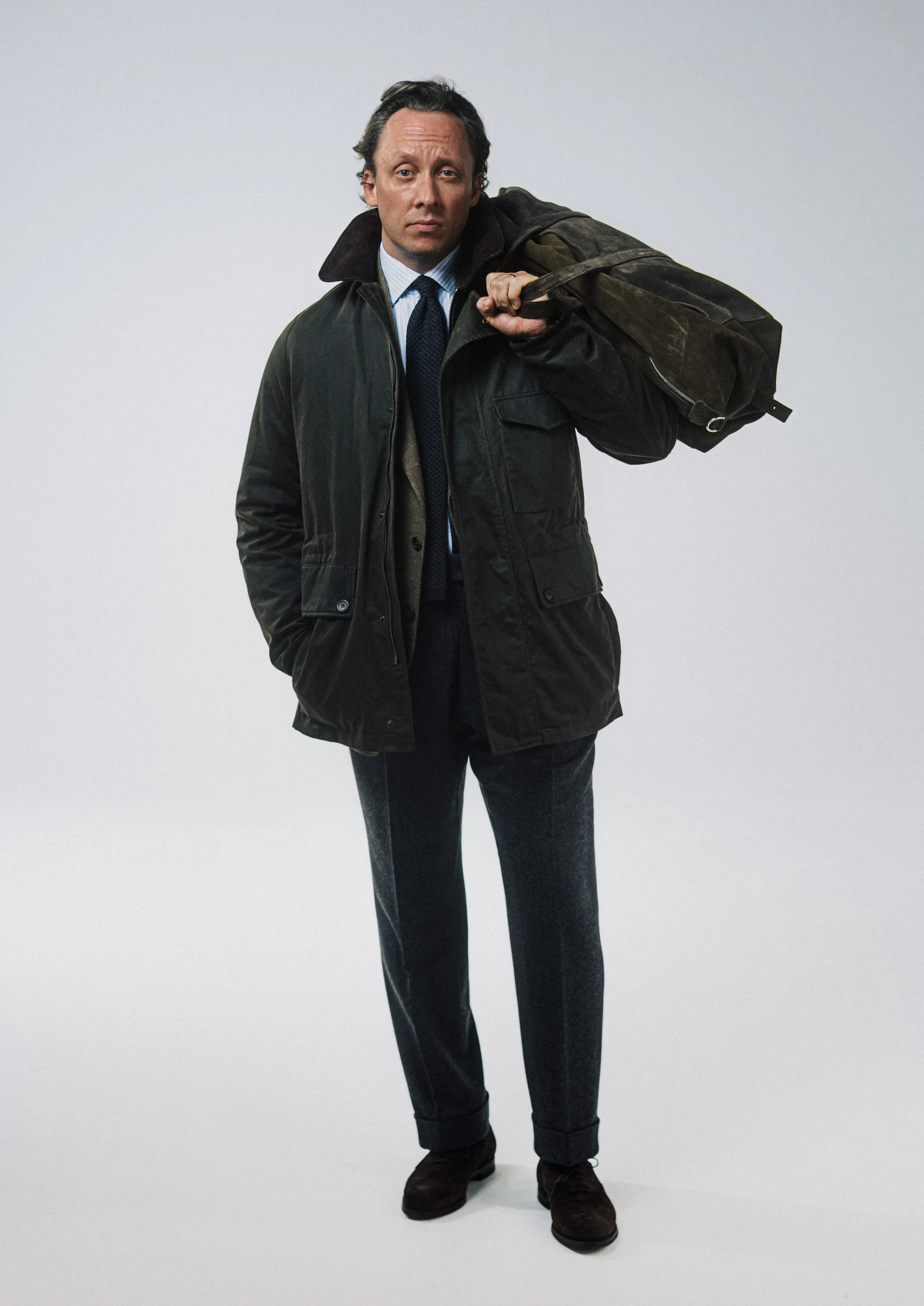 Country Coat Waxed Cotton Olive sold by Anglo Italian product image thumbnail 2