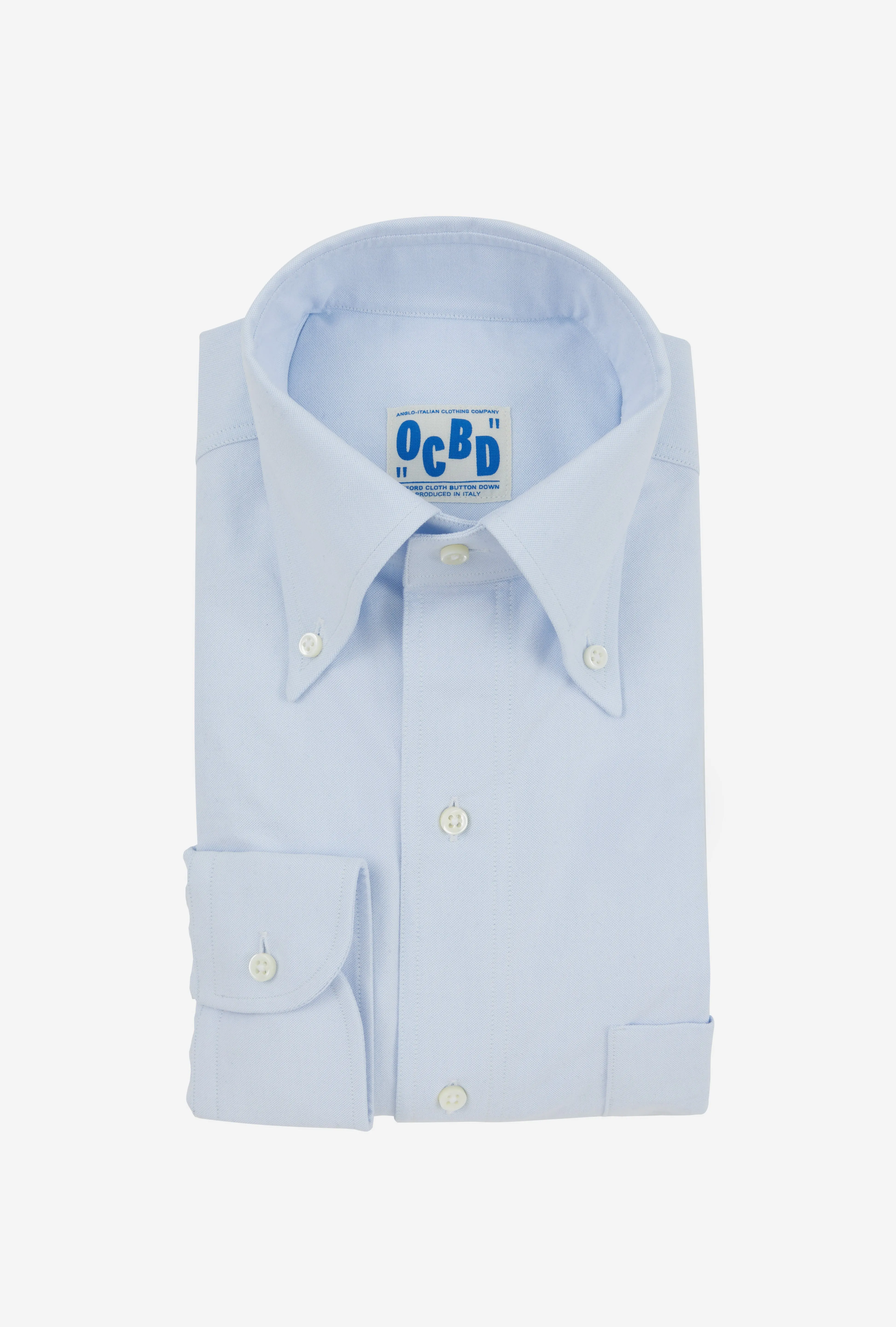 OCBD Grande Shirt Ice Blue sold by Anglo Italian